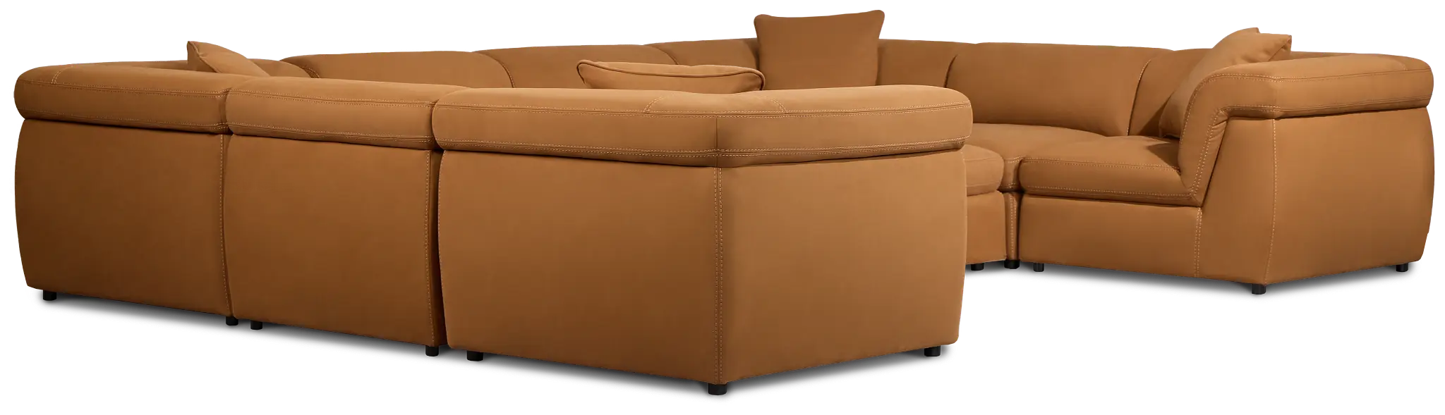 Aria Medium Brown Micro Immersive 10-piece Pit Sectional W/2 Speakers Aria Medium Brown Micro Immersive 10-piece Pit Sectional W/2 Speakers