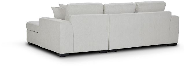 Blakely White Fabric Right Chaise Storage Sectional