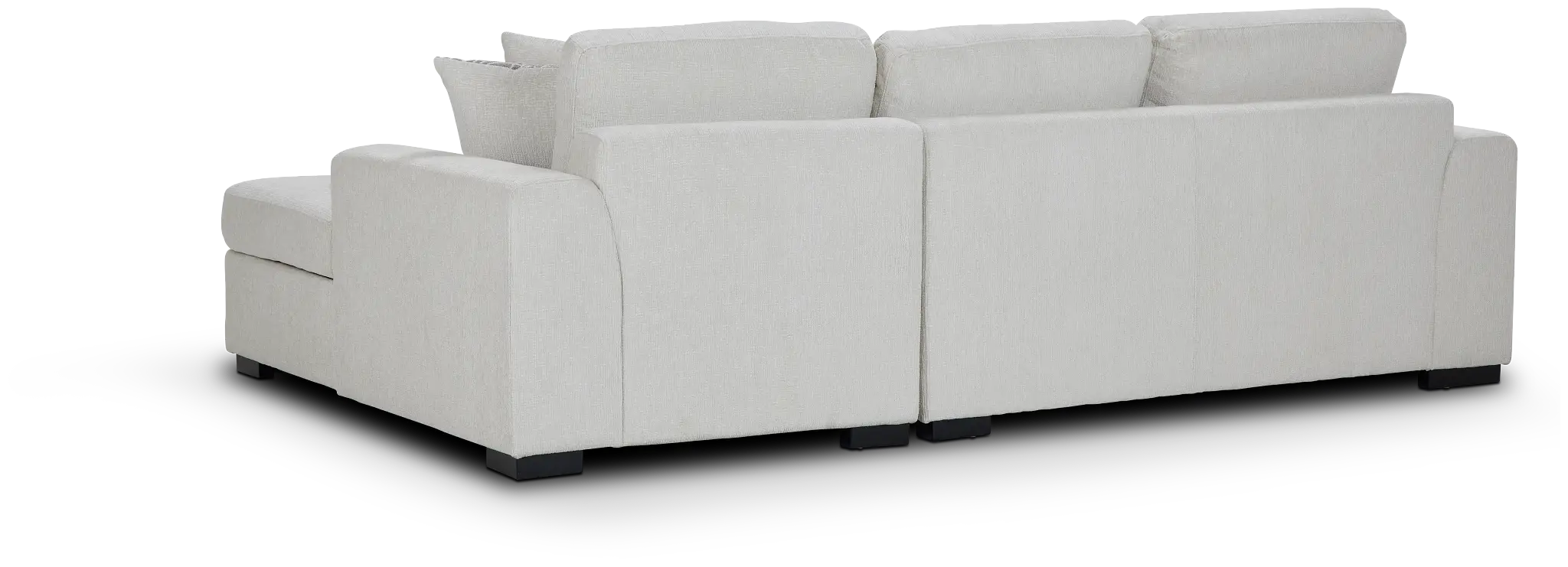 Blakely White Fabric Right Chaise Storage Sectional Blakely White Fabric Right Chaise Storage Sectional