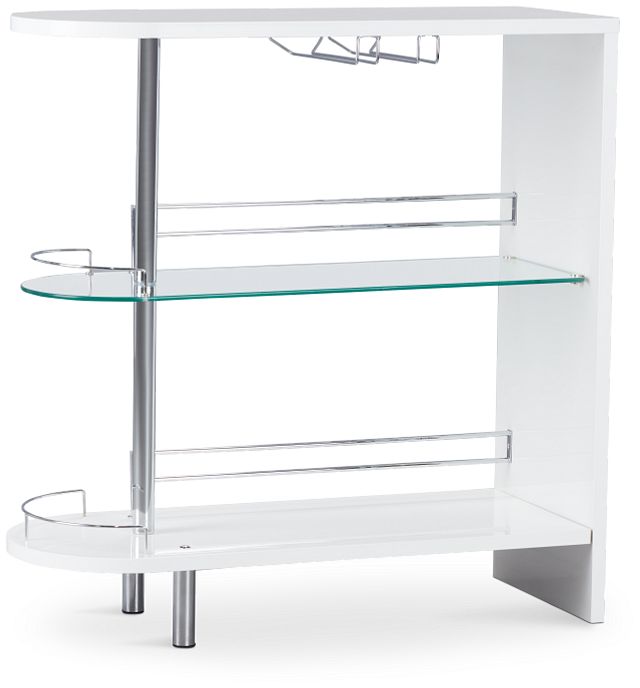 Drea White Bar Cart