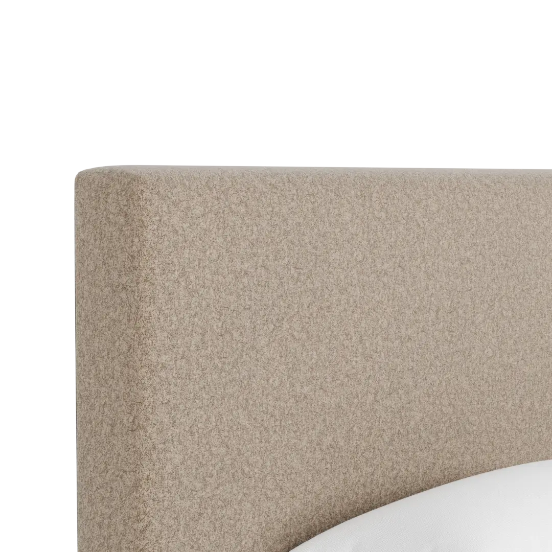 Grayton Merino Brown 54" Upholstered Platform Bed Grayton Merino Brown 54" Upholstered Platform Bed