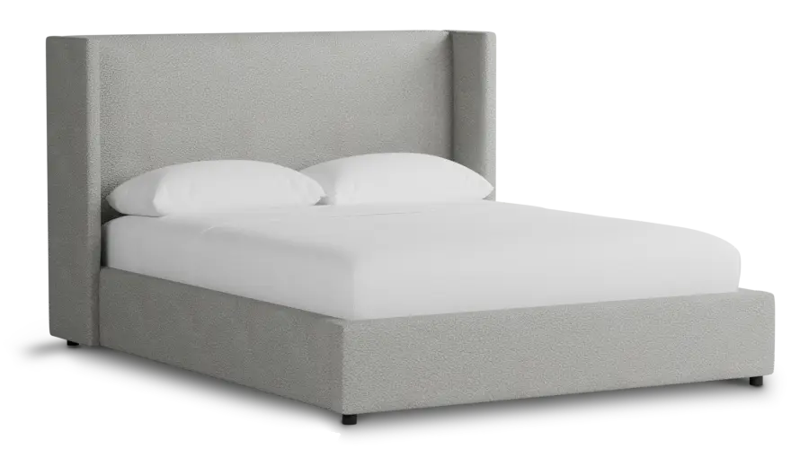 Captiva Sutton Gray 48" Upholstered Shelter Bed Captiva Sutton Gray 48" Upholstered Shelter Bed