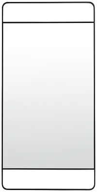Edlyn Black Metal Floor Mirror