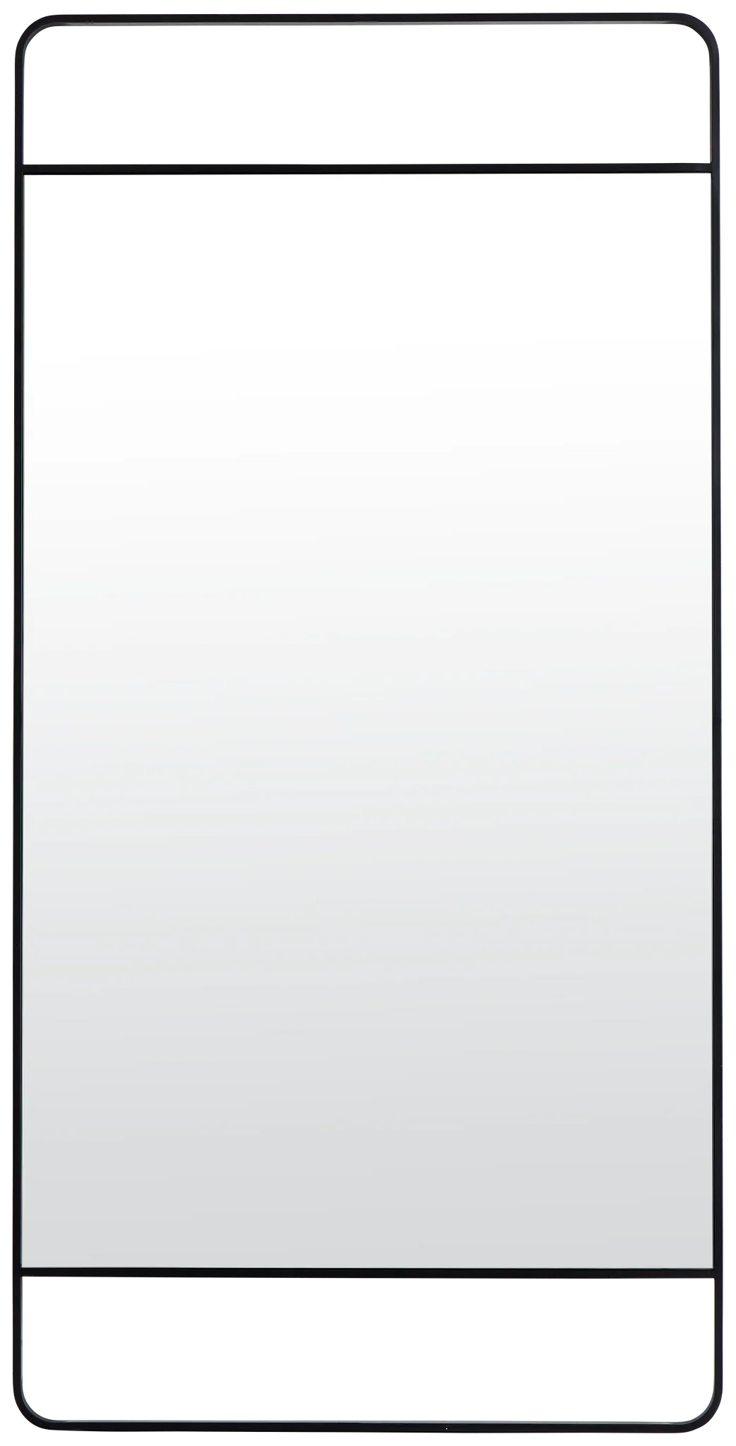 Edlyn Black Metal Floor Mirror