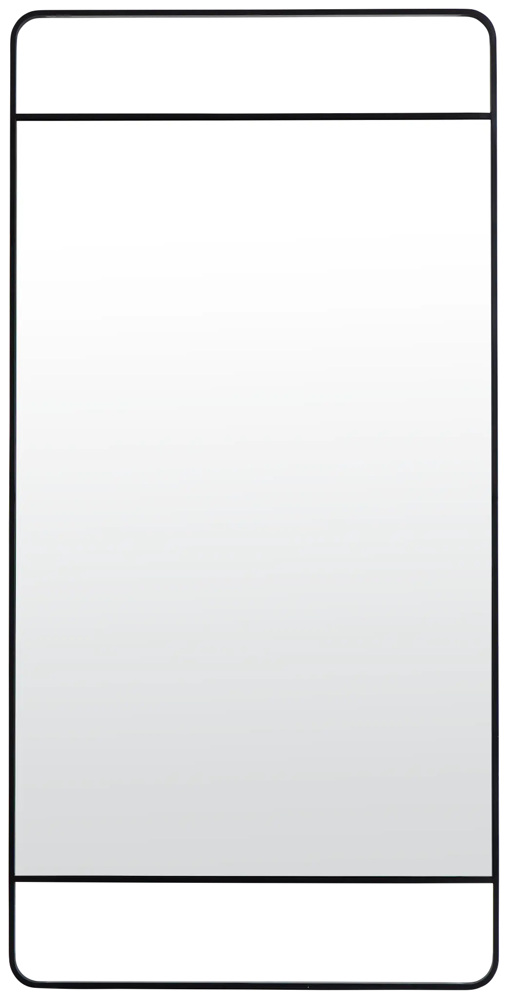 Edlyn Black Metal Floor Mirror Edlyn Black Metal Floor Mirror