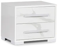 Modena White Nightstand