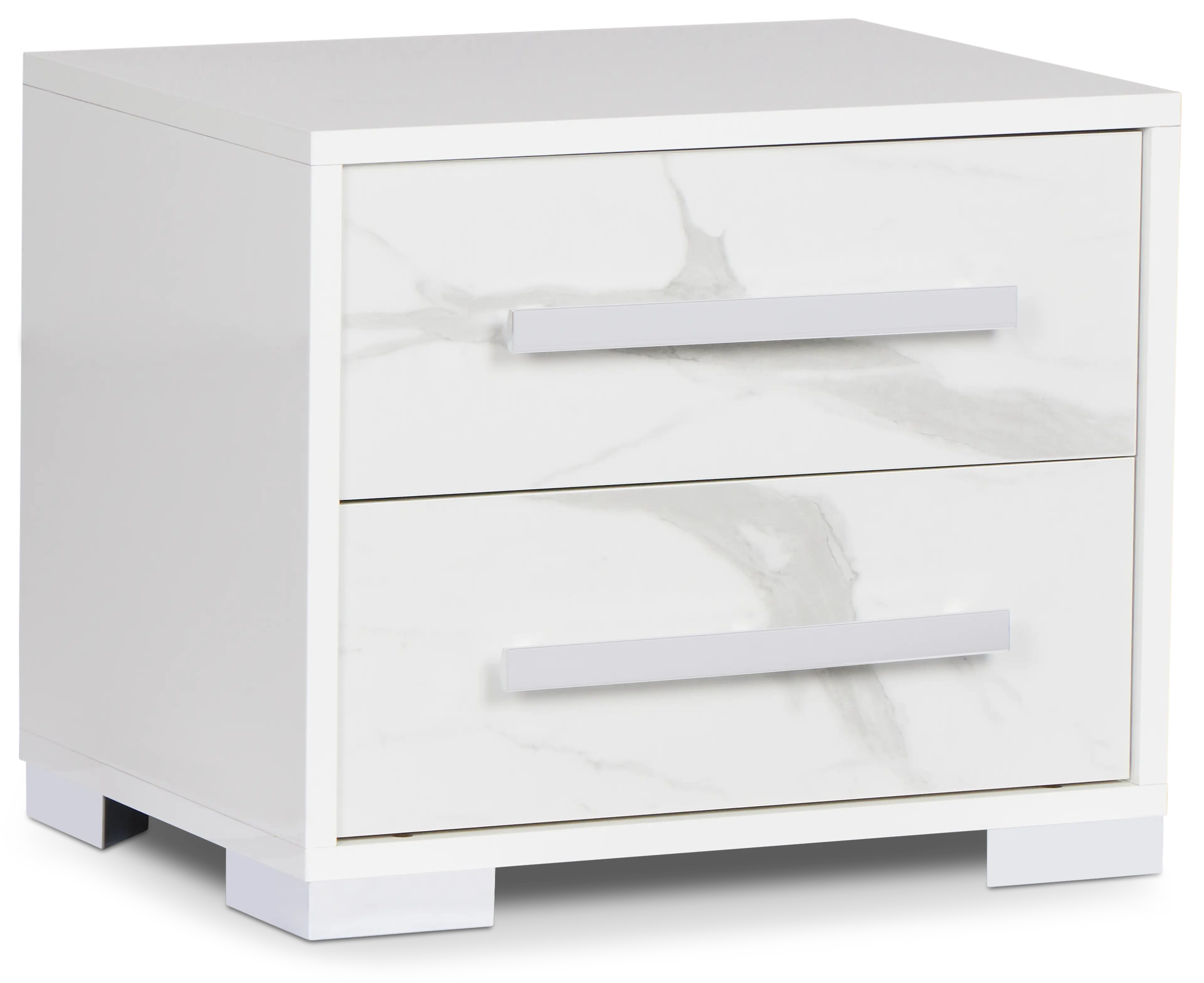 Modena White Nightstand Modena White Nightstand