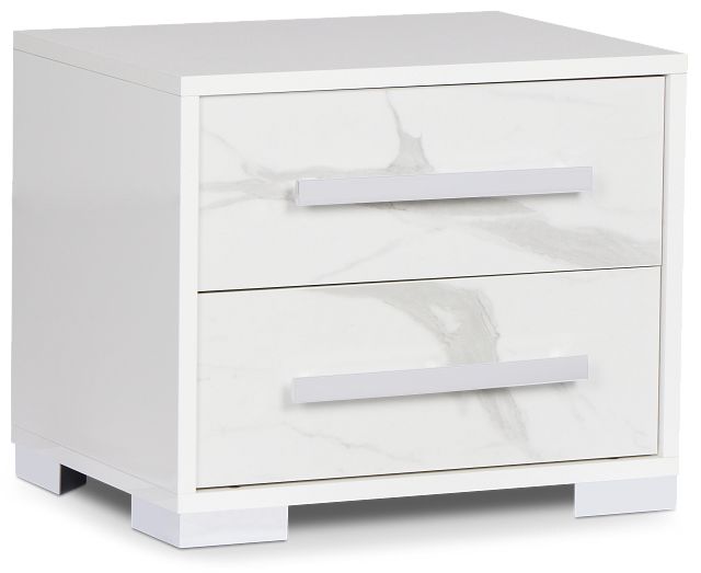 Modena White Nightstand