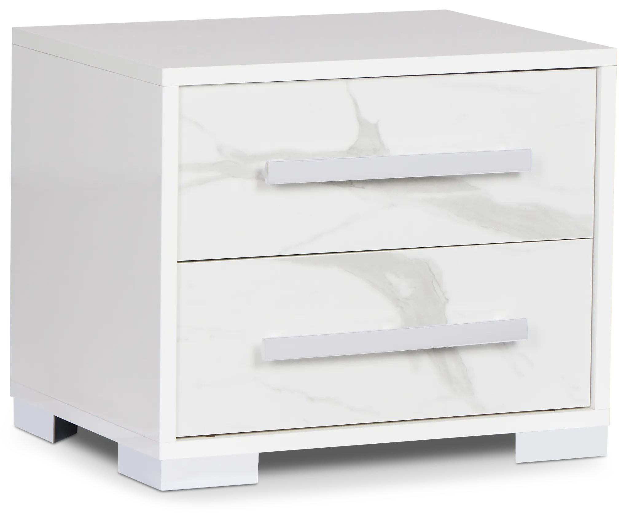 Modena White Nightstand