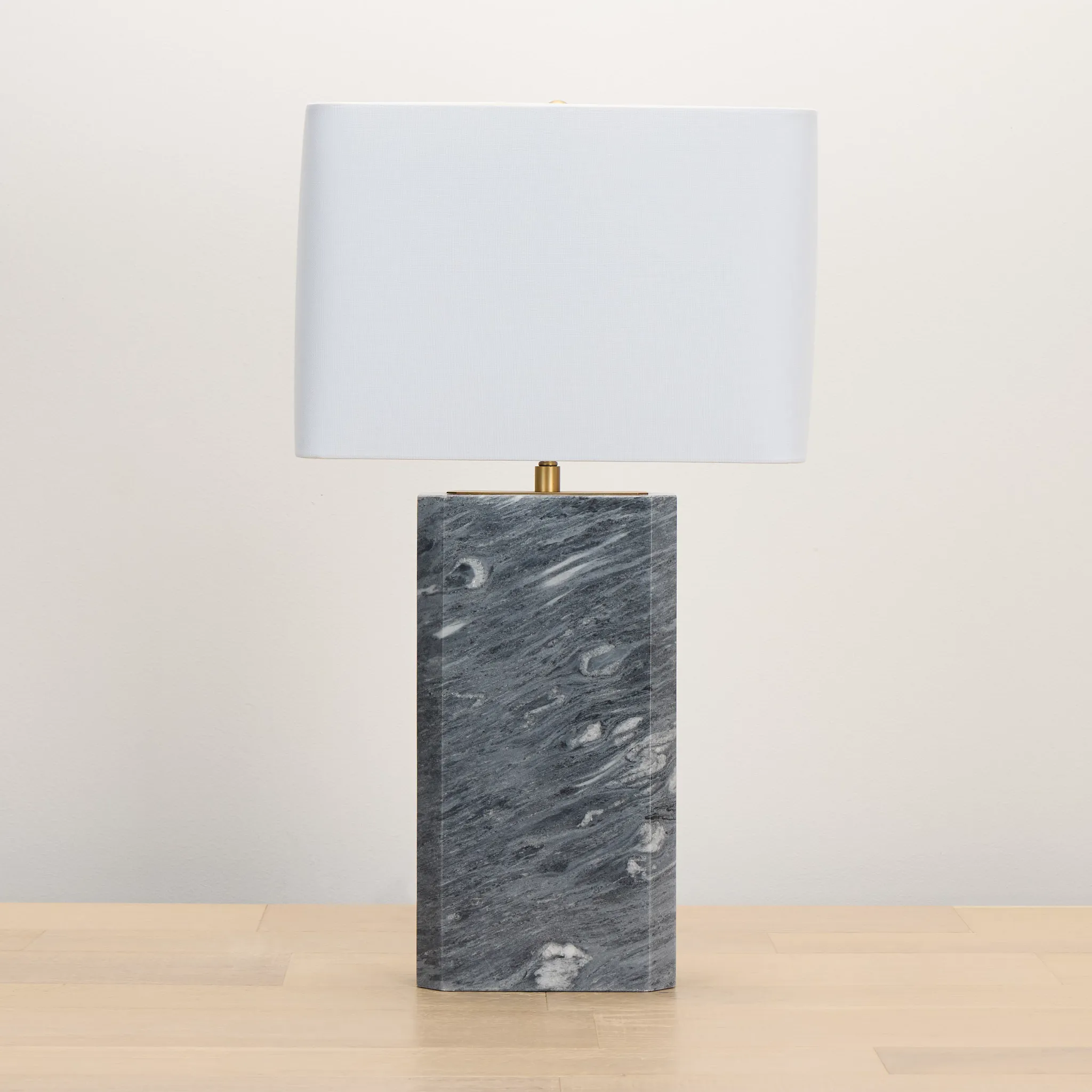 Meko Gray Marble Table Lamp