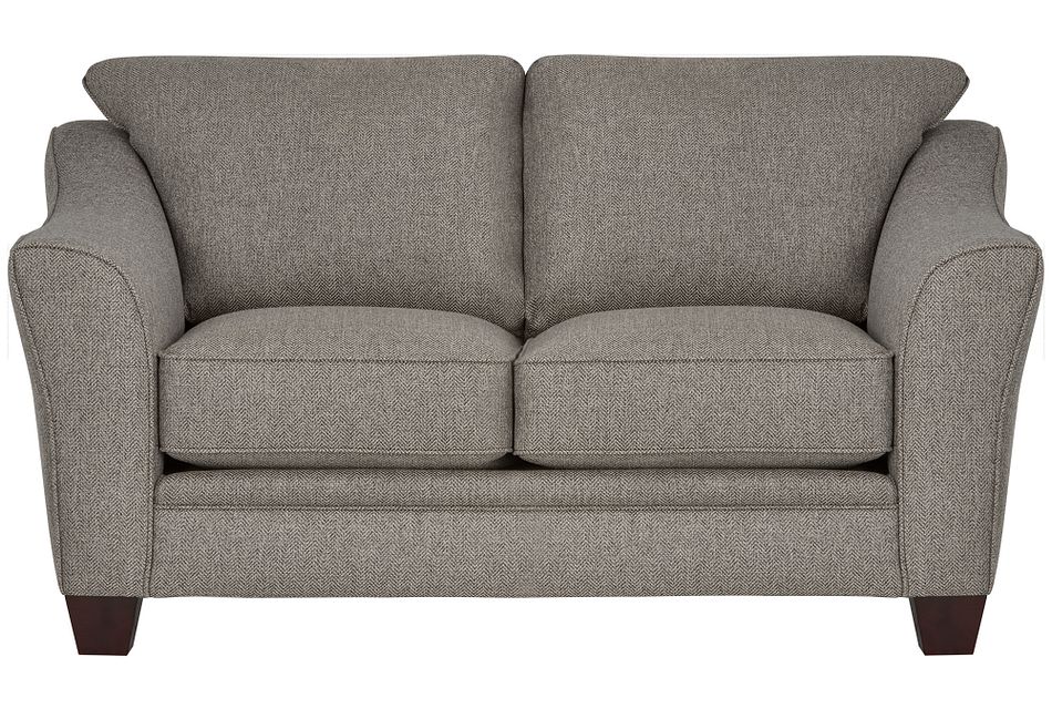Avery Dark Gray Fabric Loveseat