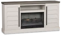Westlake Two-tone 65" Tv Stand With Fireplace Insert