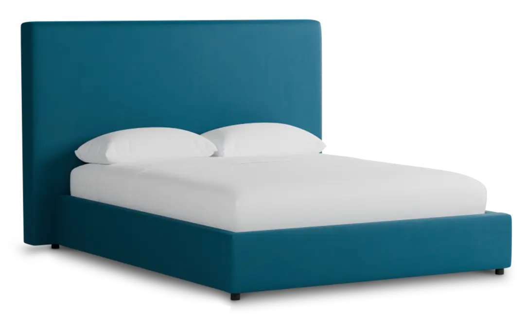 Grayton Joya Teal 54" Upholstered Platform Bed Grayton Joya Teal 54" Upholstered Platform Bed
