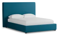 Grayton Joya Teal 54" Upholstered Platform Bed