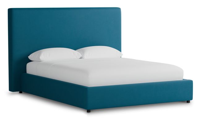Grayton Joya Teal 54" Upholstered Platform Bed