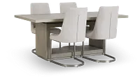 Madden Light Tone Rect Table & 4 Chairs