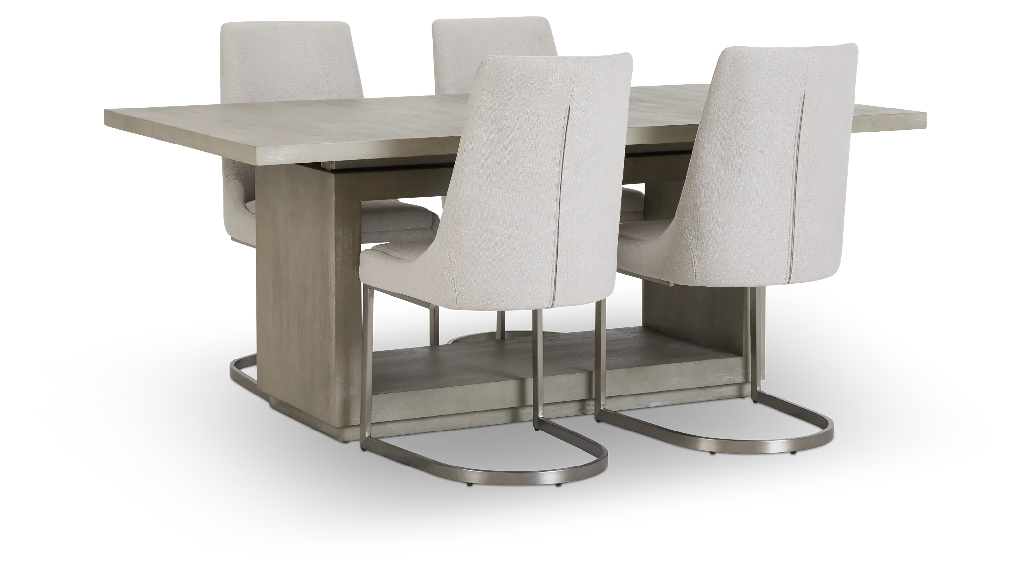 Madden Light Tone Rect Table & 4 Chairs