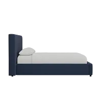 Grayton Joya Dark Blue 44" Upholstered Platform Bed