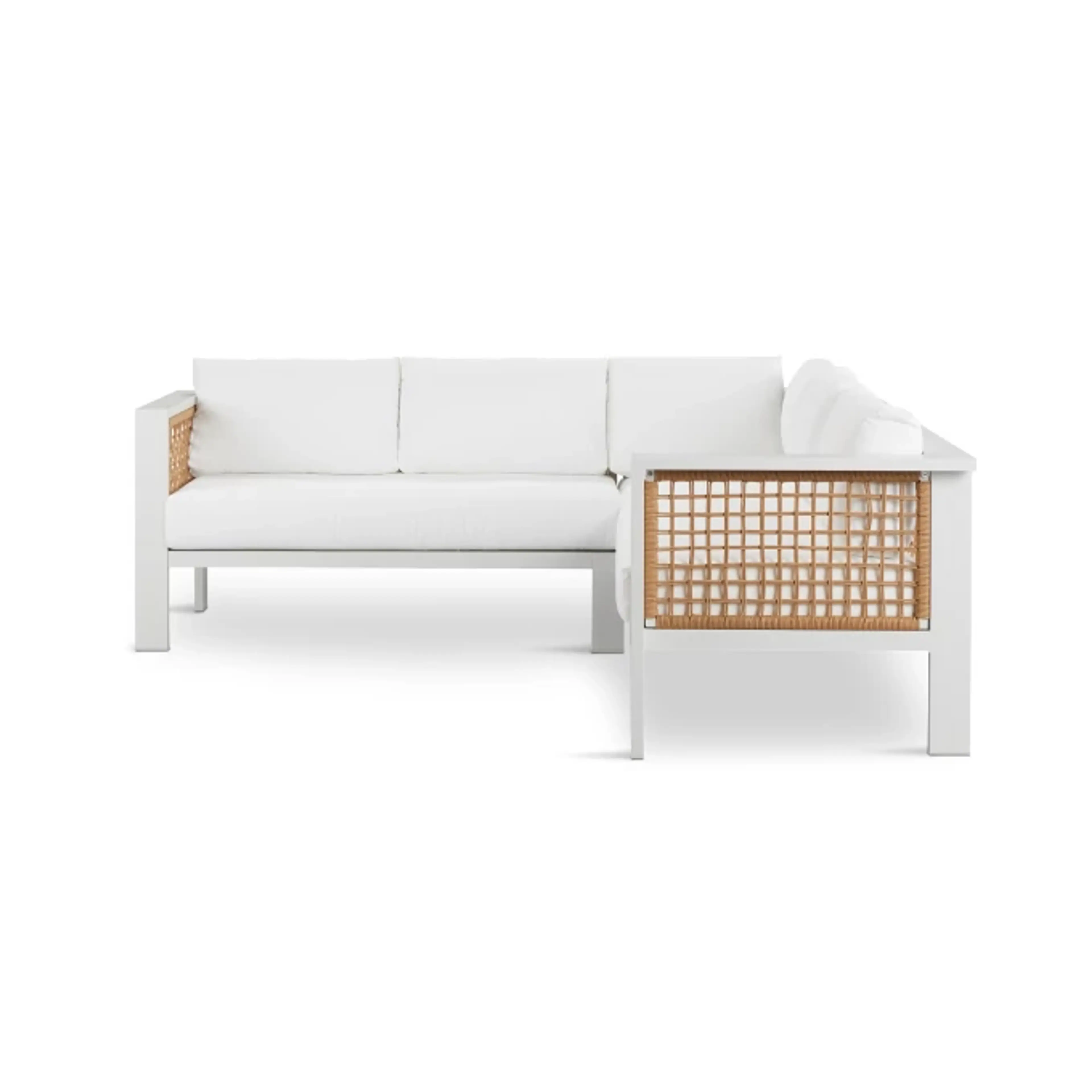 Sunrise White Sectional 