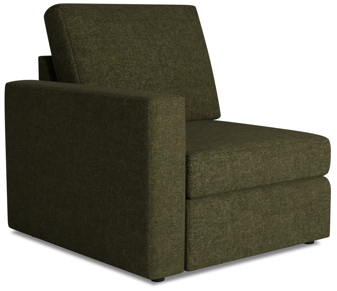 Citymod Green Fabric Left Chair