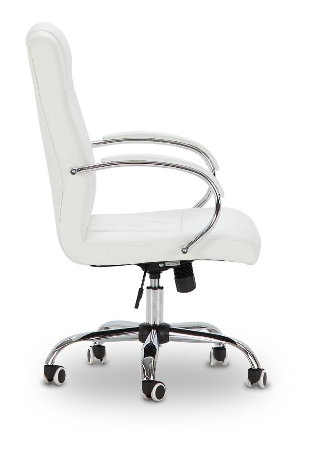 Oakland White Uph Desk Chair (3)
