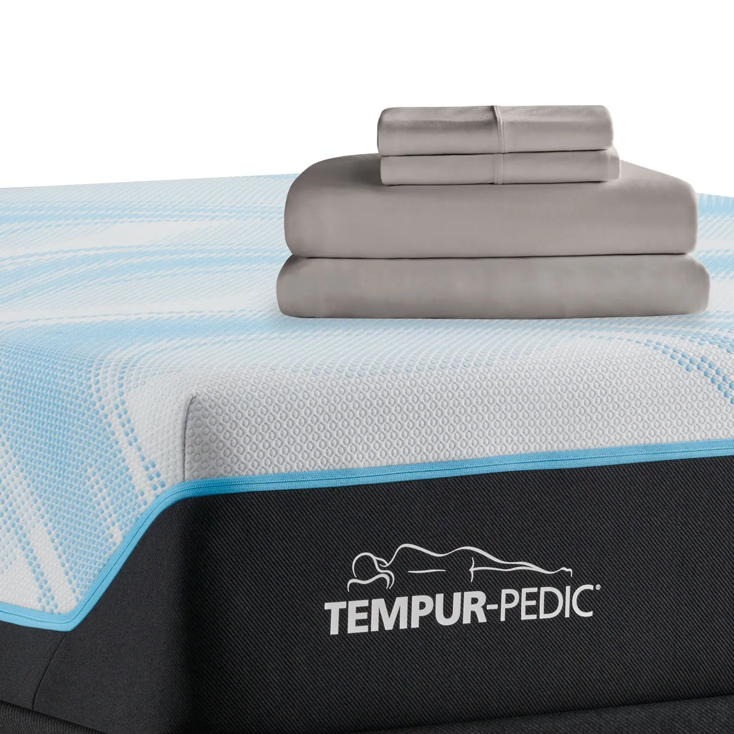 Tempur-pedic Breeze Cooling Dark Gray Split King Sheets