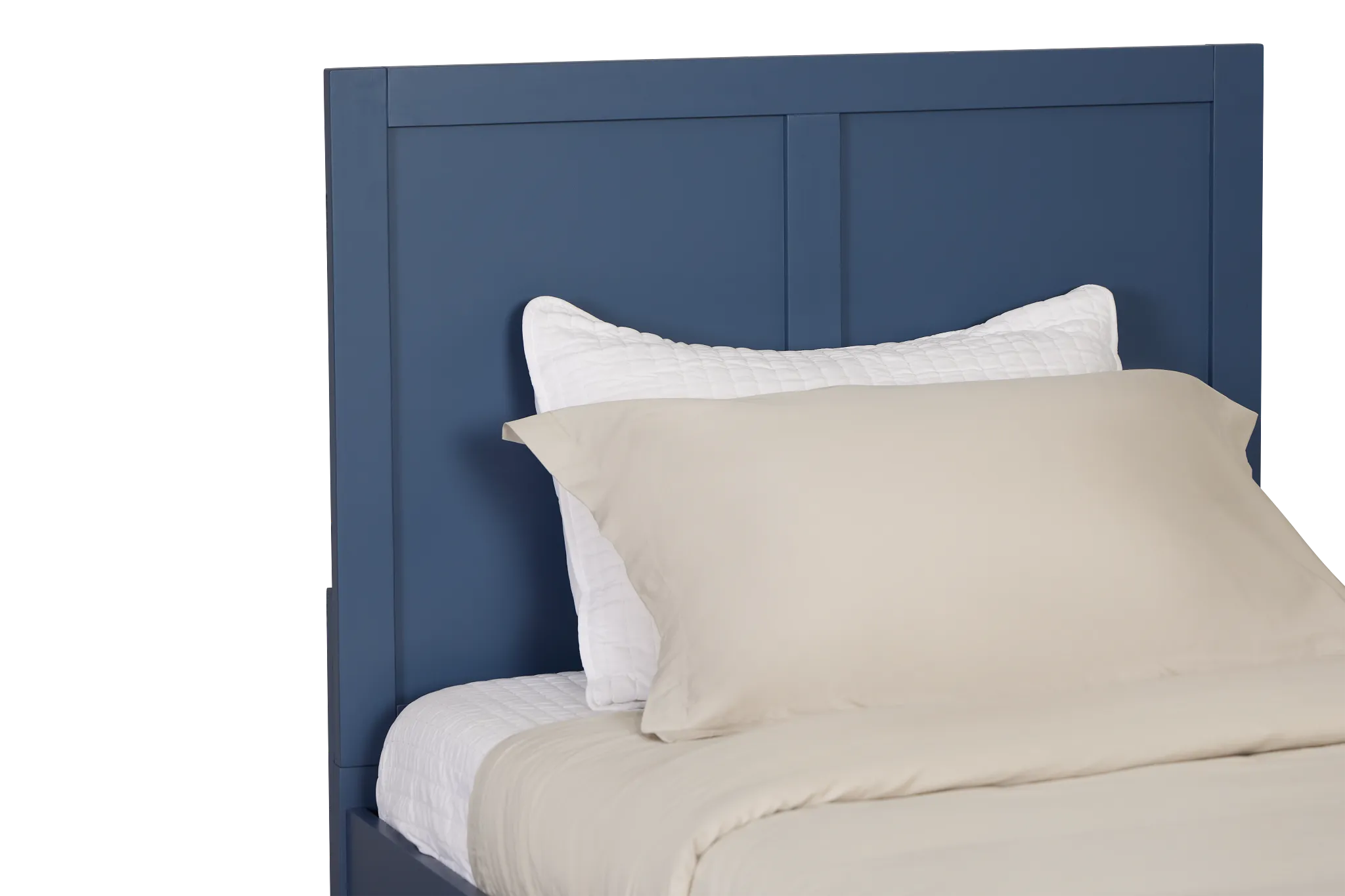 Charleston Dark Blue Panel Bed