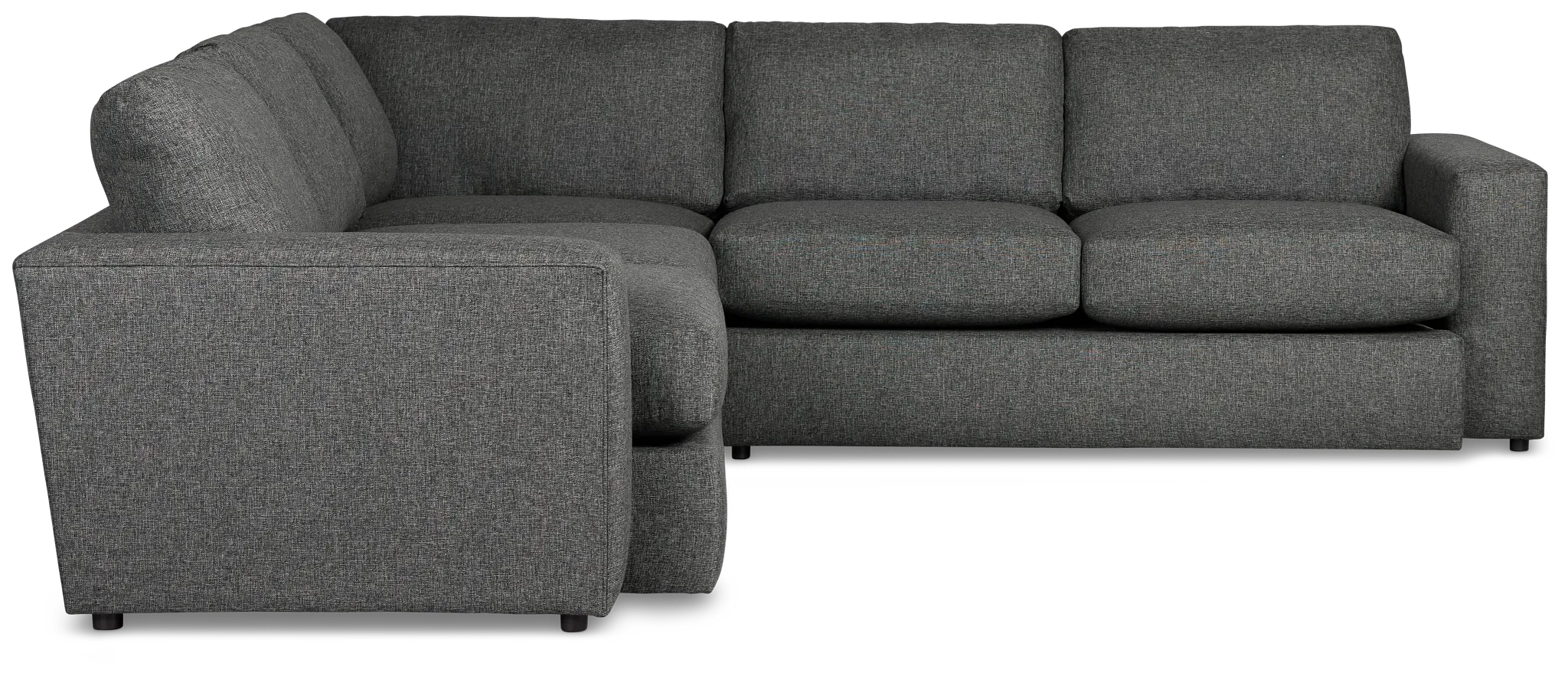 Brantley Dark Gray Fabric Small Two-arm Sectional