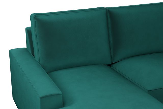 Edgewater Joya Green Medium Left Chaise Sectional