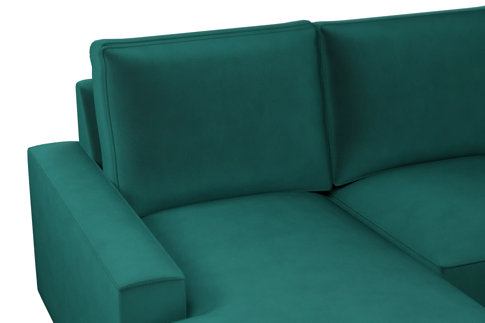 Edgewater Joya Green Medium Left Chaise Sectional