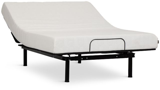 Rest & Renew By Zinus Gel Memory Foam Mattress 8" Cush Firm Slat Adjustable Mattress Set