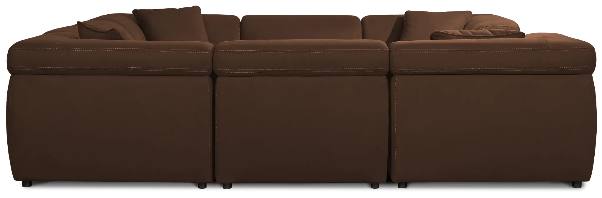 Aria Dark Brown Micro 10-piece Modular Sectional Aria Dark Brown Micro 10-piece Modular Sectional