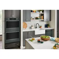 Kitchenaid 730 Series Green Double Electric Oven