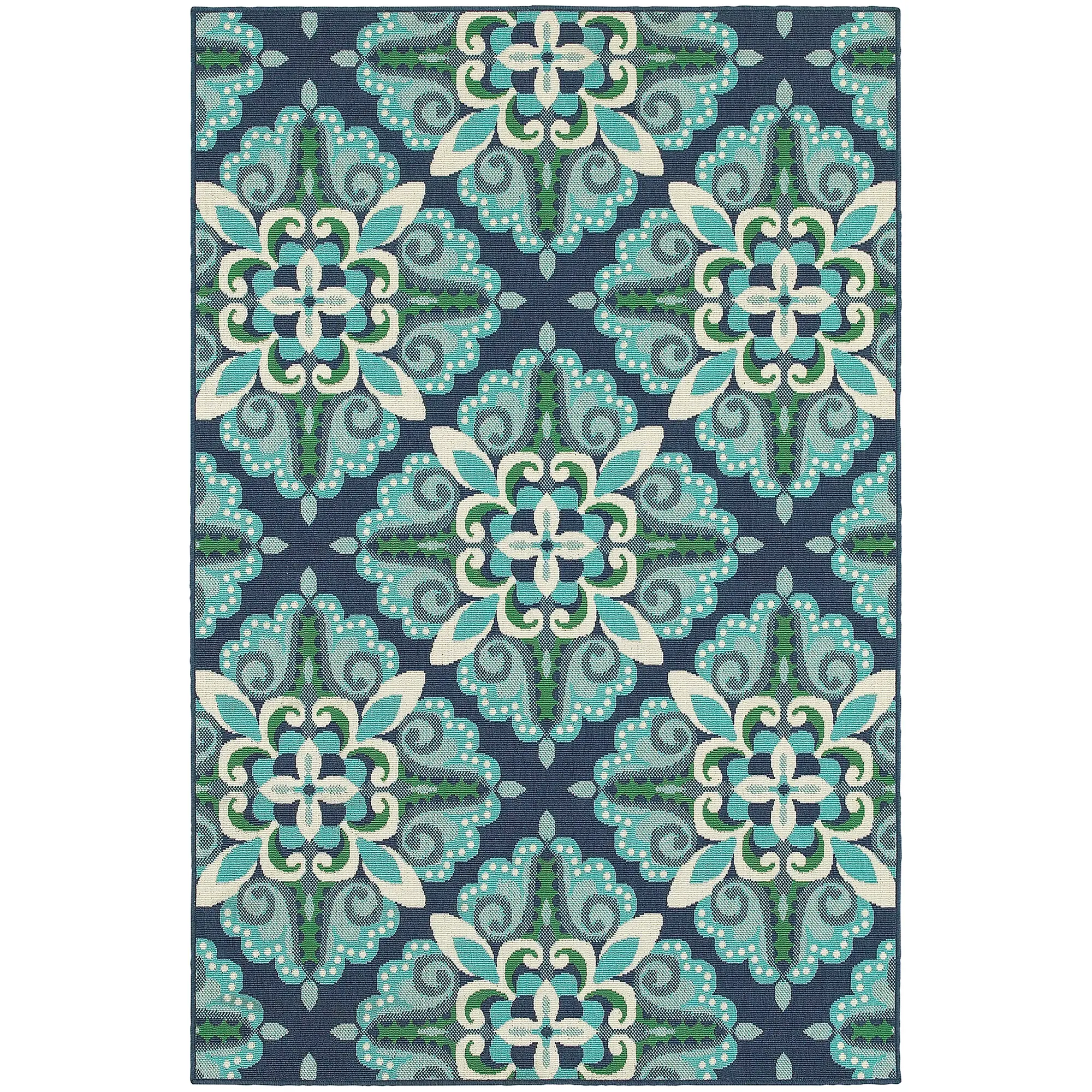 Melissa Teal Indoor/outdoor 8x10 Area Rug Melissa Teal Indoor/outdoor 8x10 Area Rug