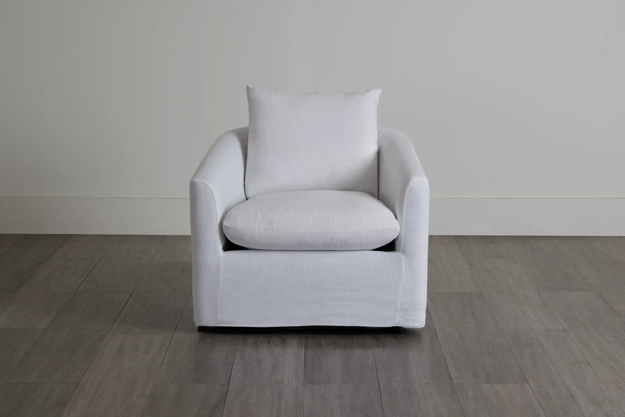 Willow White Fabric Swivel Chair Willow White Fabric Swivel Chair