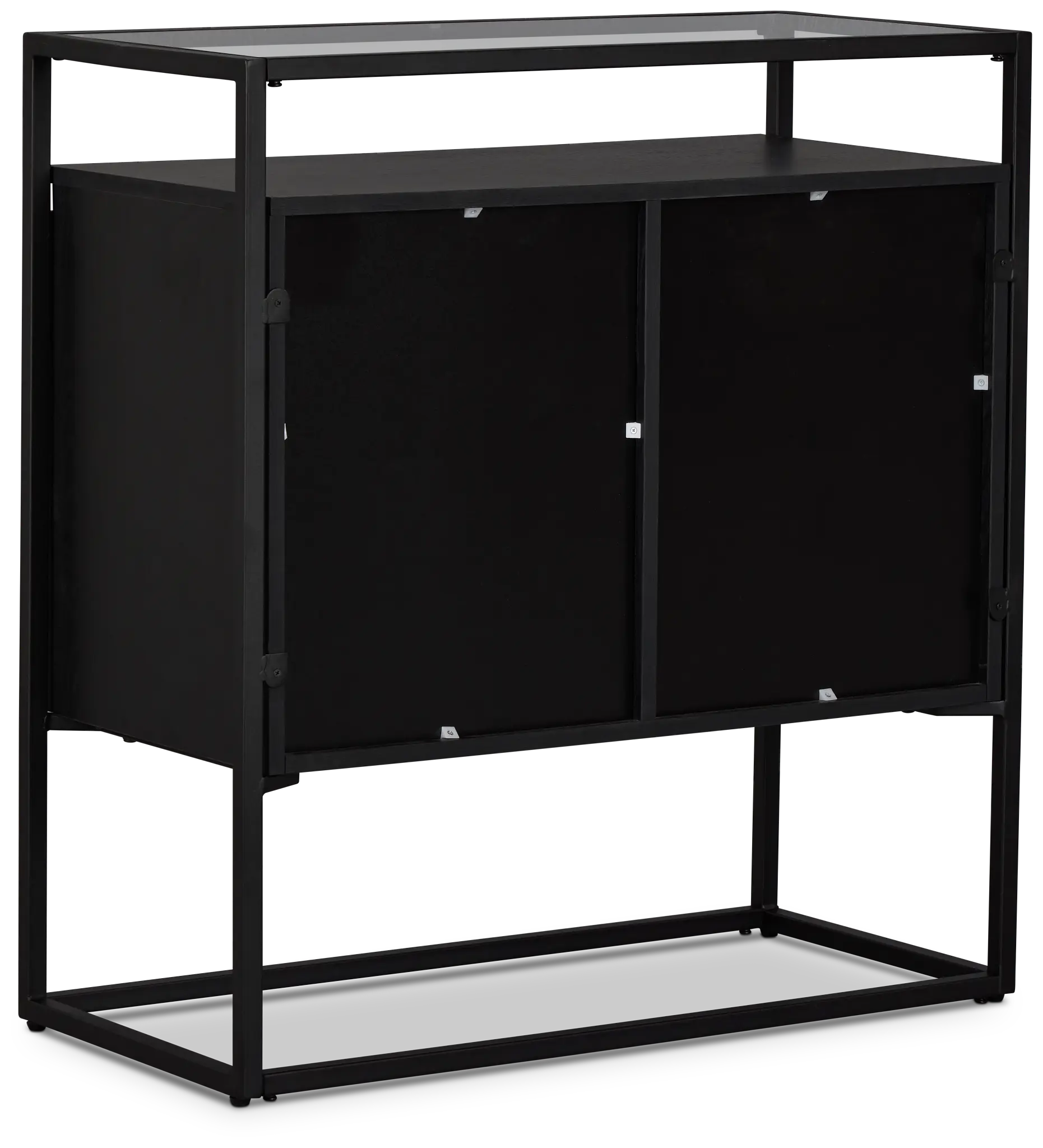 Dax Black Two-door Cabinet Dax Black Two-door Cabinet
