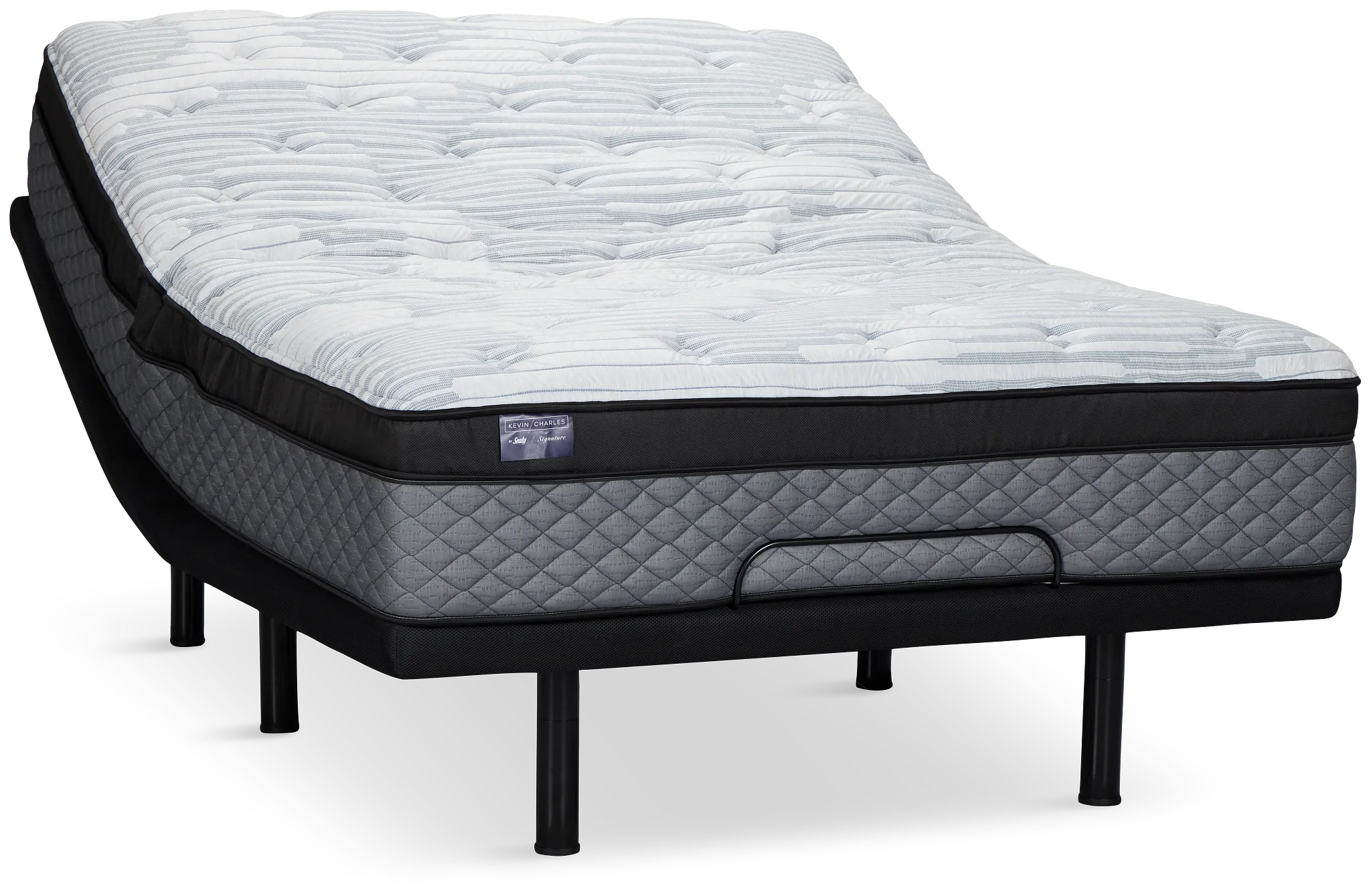 Kevin Charles By Sealy Signature Plush Deluxe Adjustable Mattress Set