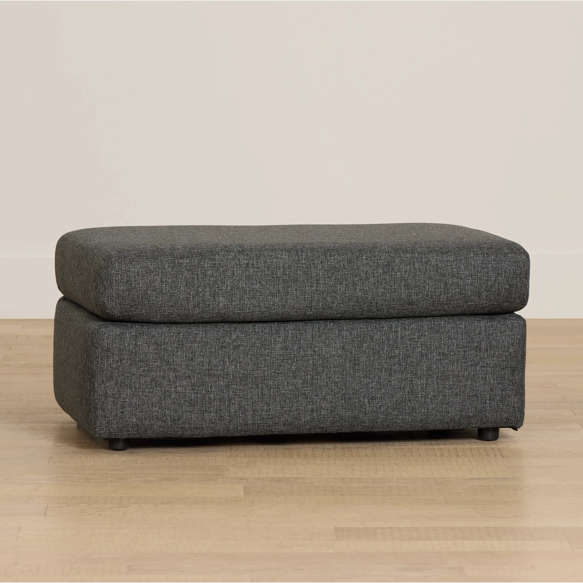 Brantley Dark Gray Fabric Ottoman