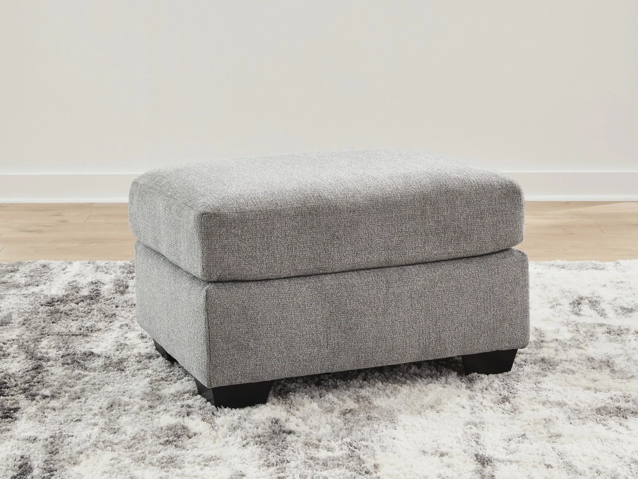Loreo Light Gray Micro Ottoman