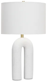 Adler White Terrazzo Table Lamp
