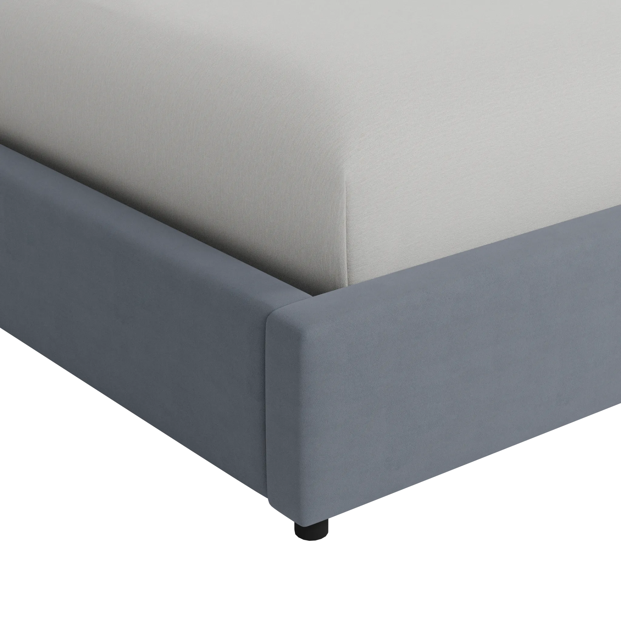 Captiva Joya Gray 48" Upholstered Shelter Bed