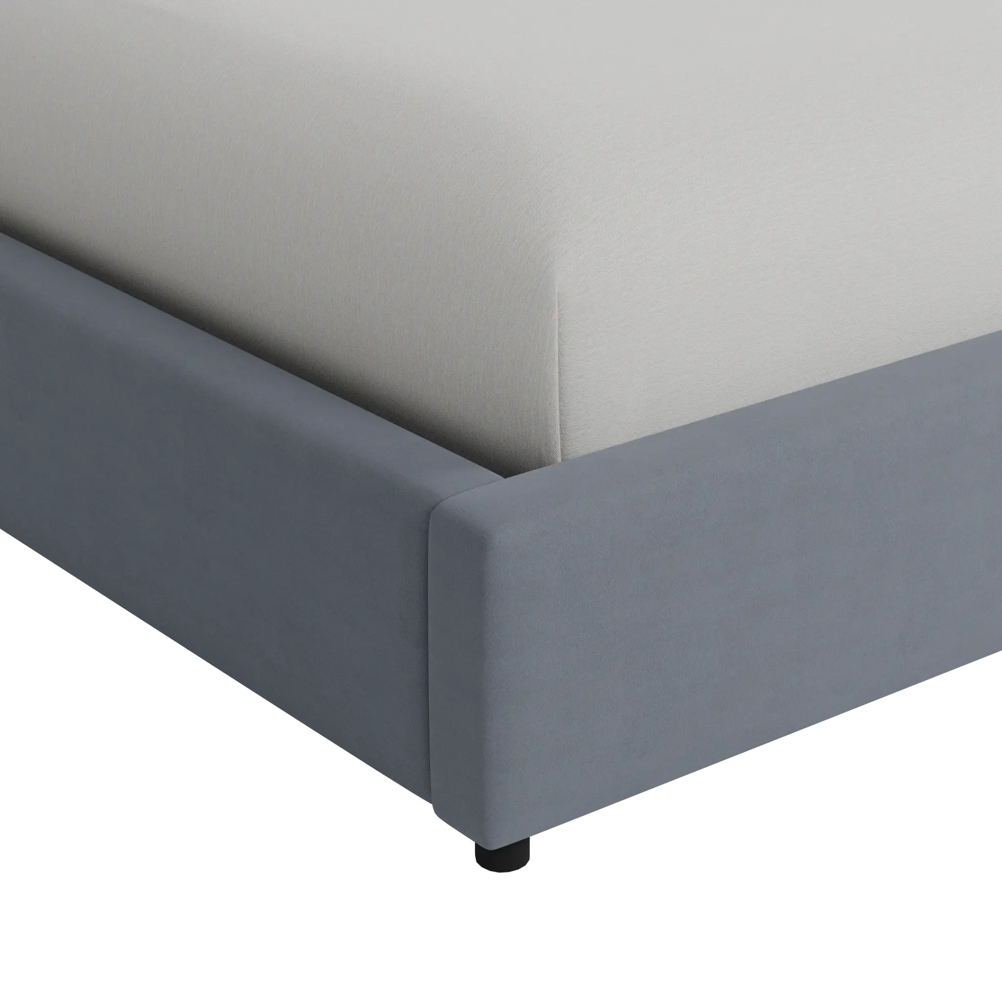 Captiva Joya Gray 48" Upholstered Shelter Bed Captiva Joya Gray 48" Upholstered Shelter Bed