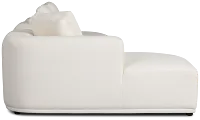 Catalina White Fabric Small Left Chaise Sectional