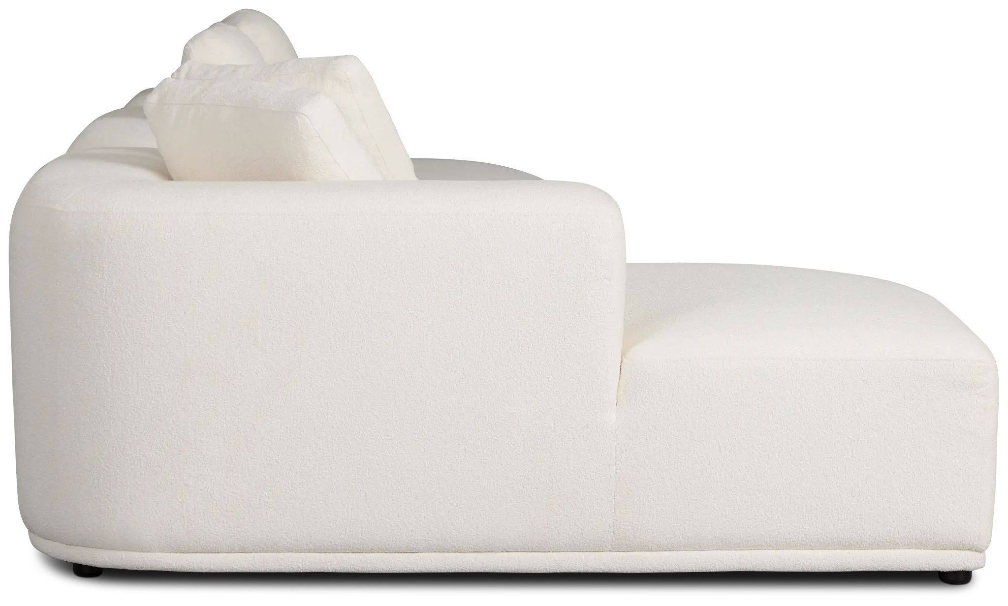 Catalina White Fabric Small Left Chaise Sectional Catalina White Fabric Small Left Chaise Sectional