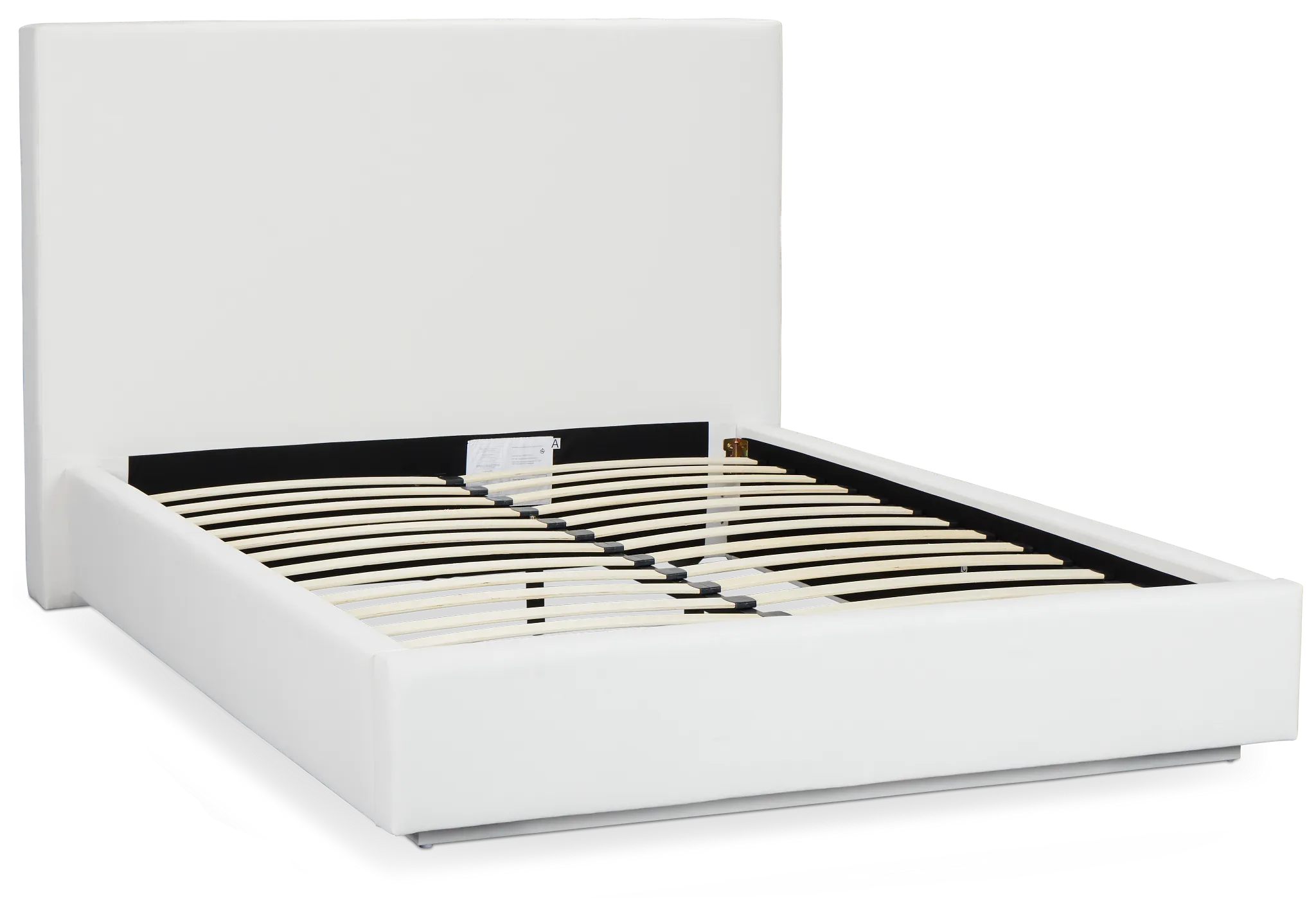 Haven White Uph Platform Bed