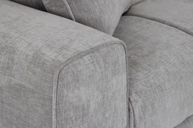 Brielle Light Gray Fabric Right Chaise Sectional