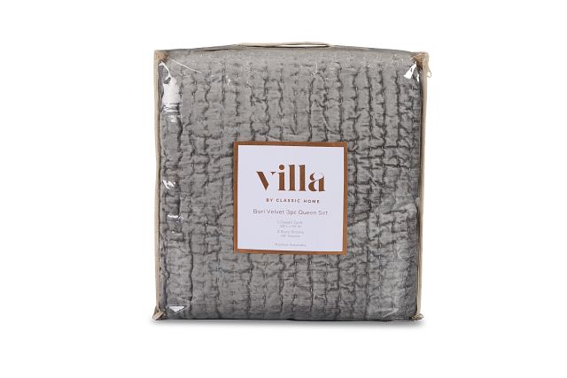 Barin Gray Coverlet Set