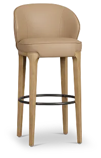 Libby Taupemicro 30" Upholstered Barstool