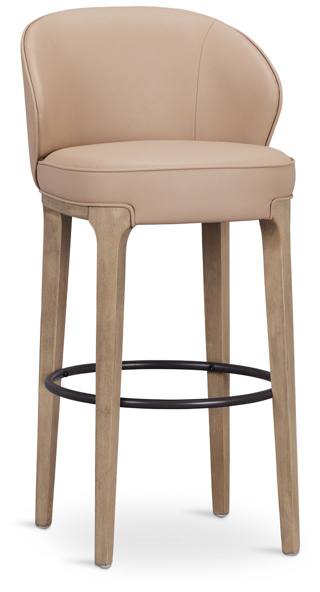 Libby Taupemicro 30" Upholstered Barstool