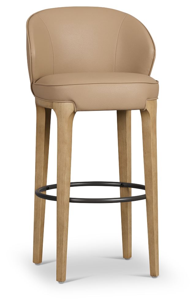 Libby Taupemicro 30" Upholstered Barstool